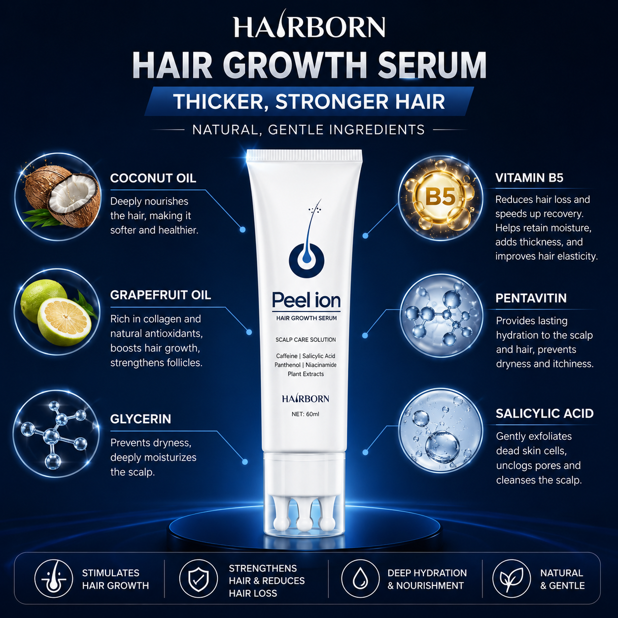 HairBorn™ Peel ion - Hair Regrowth Serum