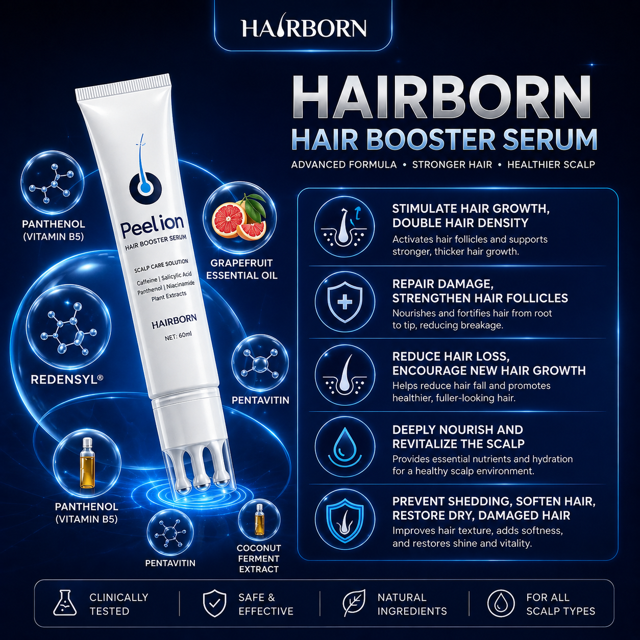 HairBorn™ Peel ion - Hair Regrowth Serum